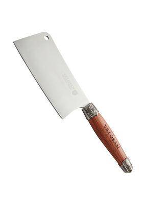 Walnut Kitchen Knife Sets 32.2cm 5Cr15Mov Stainless Steel 0.4kg With Laser Pattern